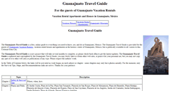 Desktop Screenshot of guanajuatotravelguide.com